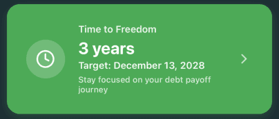 Debt-free date calculator